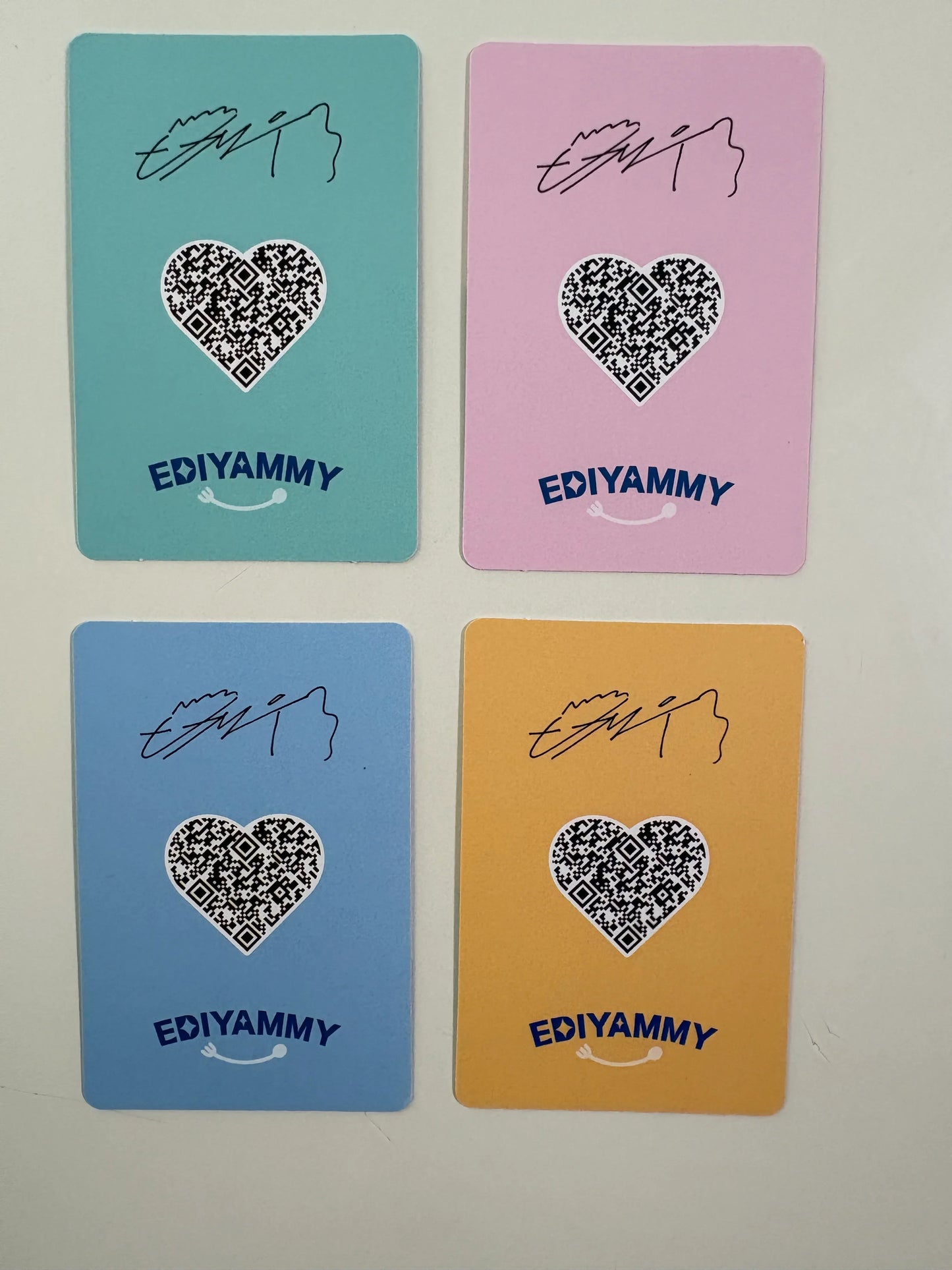 Byeon WooSeok X EDIYA Official Photocards 4PCS Ver. 1