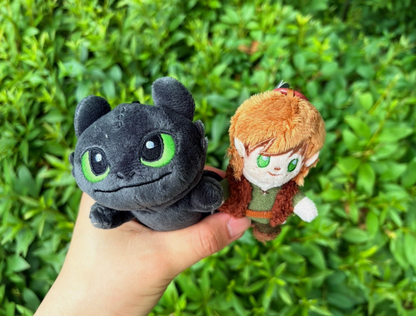 How To Train Your Dragon Magnetic Toothless & Hiccup Doll 12cm CGV korea