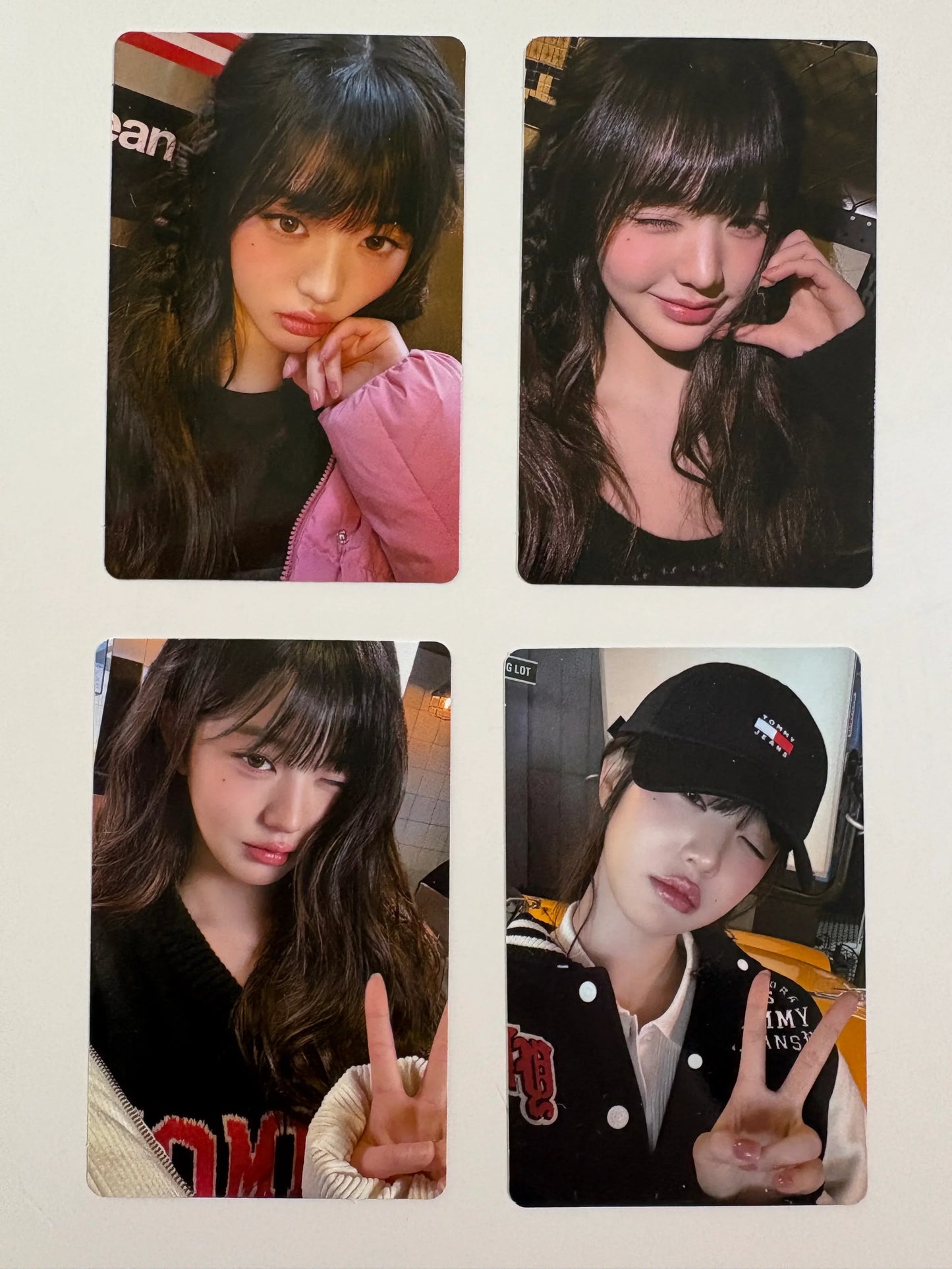IVE WonYoung X Tommy Jeans Official Photocards 4PCS Ver. 2