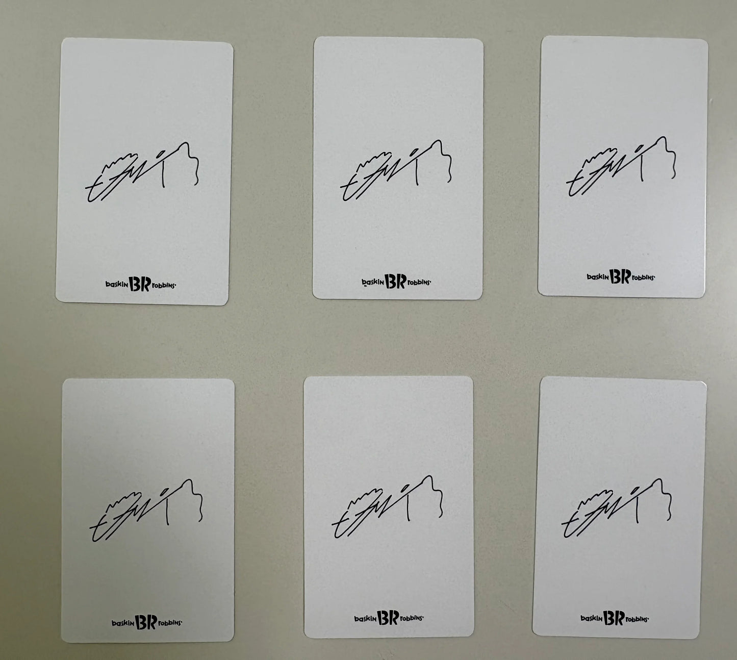 Byeon Woo Seok X Baskin Robbins Official Photocards