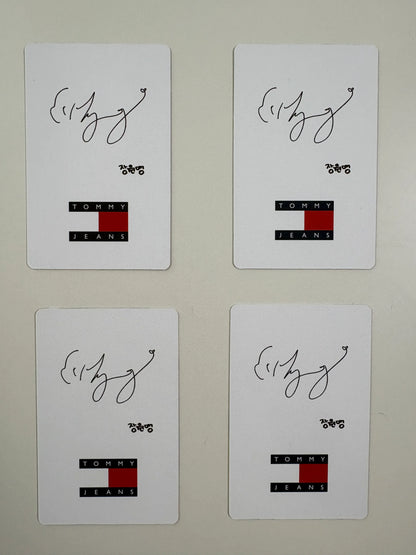 IVE WonYoung X Tommy Jeans Official Photocards 4PCS Ver. 2