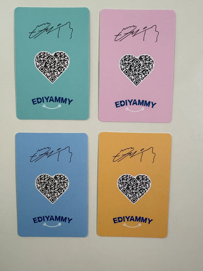 Byeon WooSeok X EDIYA Official Photocards 4PCS Ver. 1