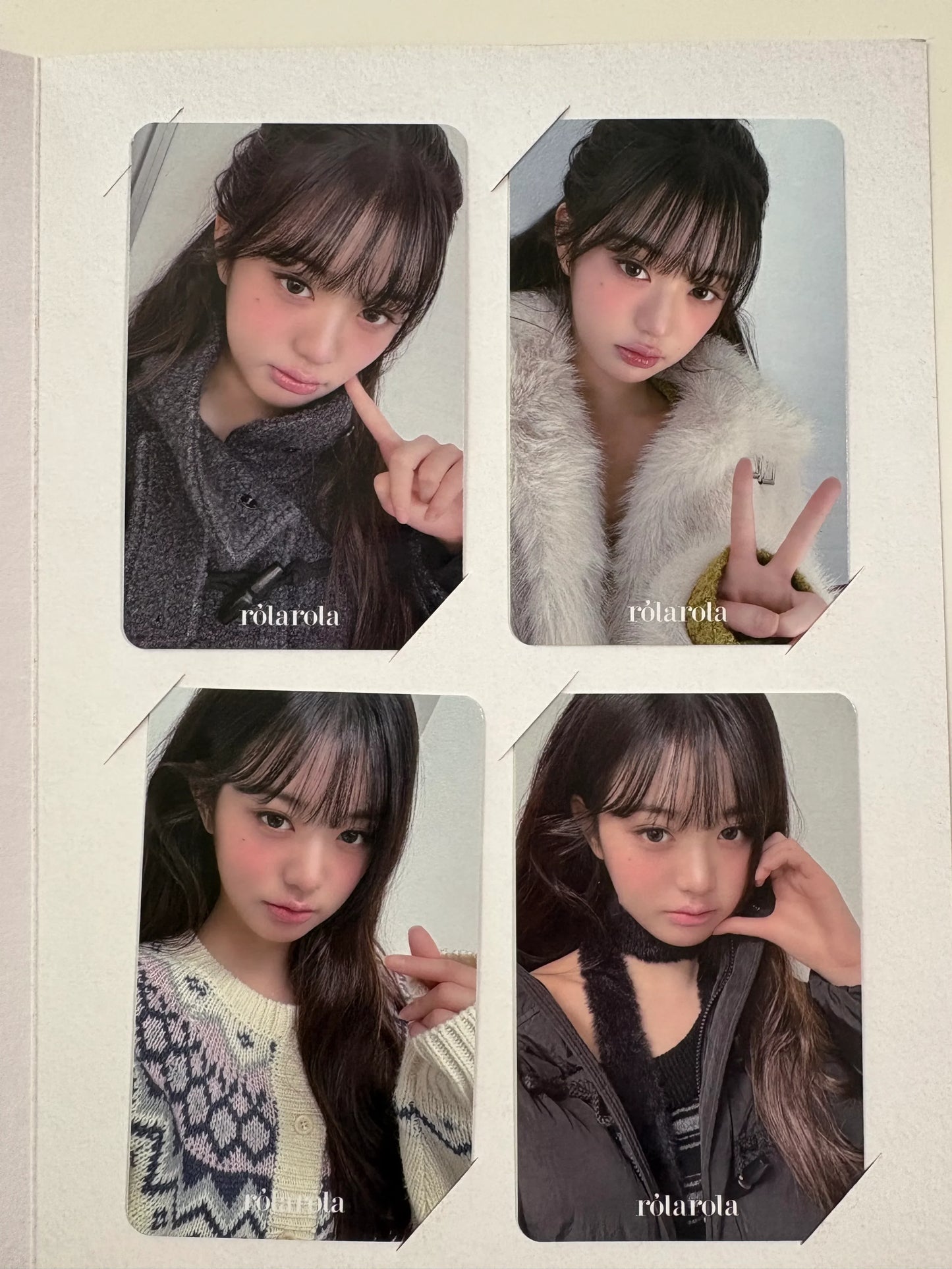IVE Wonyoung X rola rola 2025 Winter Photocards 4PCS