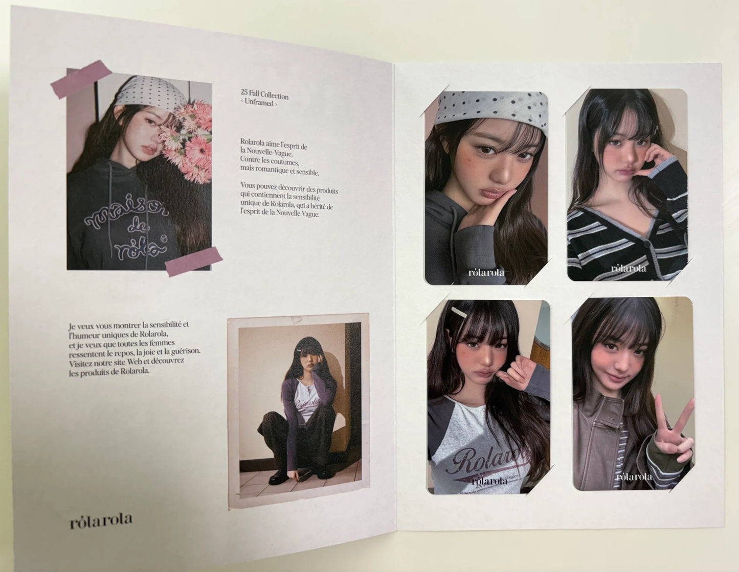 IVE Wonyoung X rola rola 2025 Fall Photocards 4PCS