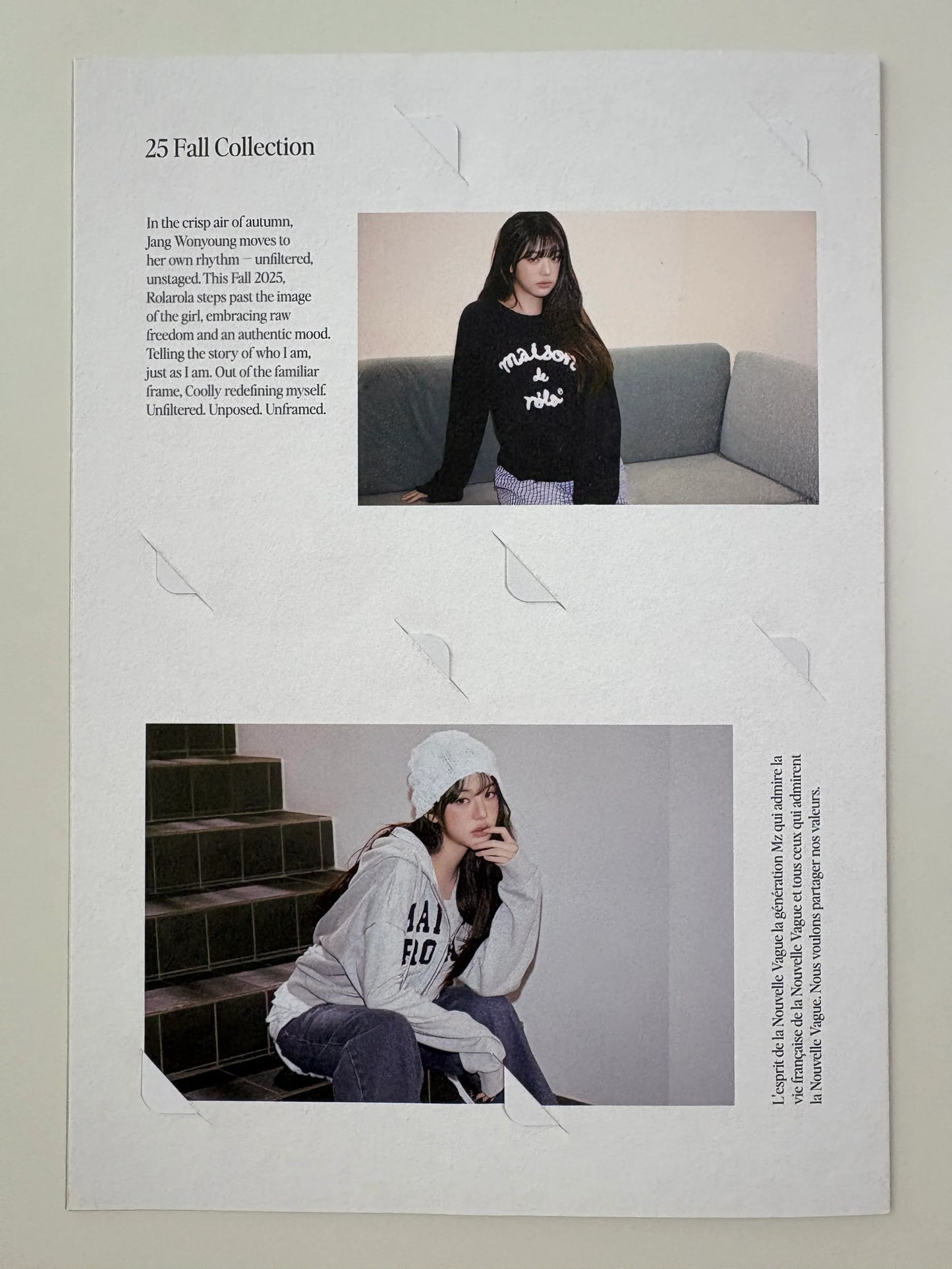IVE Wonyoung X rola rola 2025 Fall Photocards 4PCS