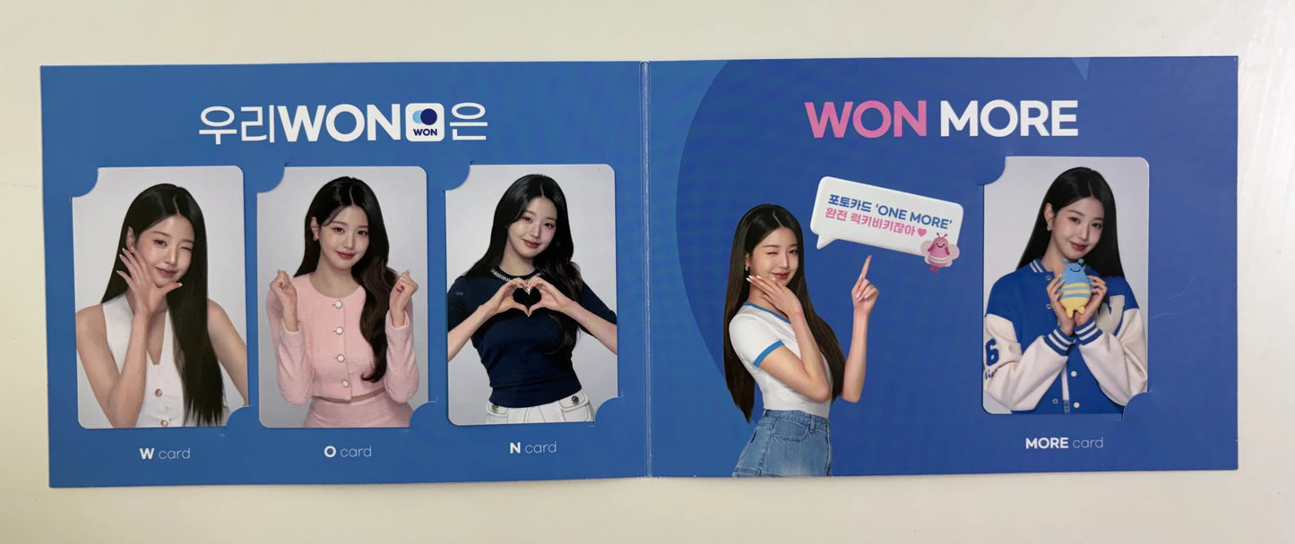 IVE Wonyoung X Woori Bank Official Photocards 4PCS