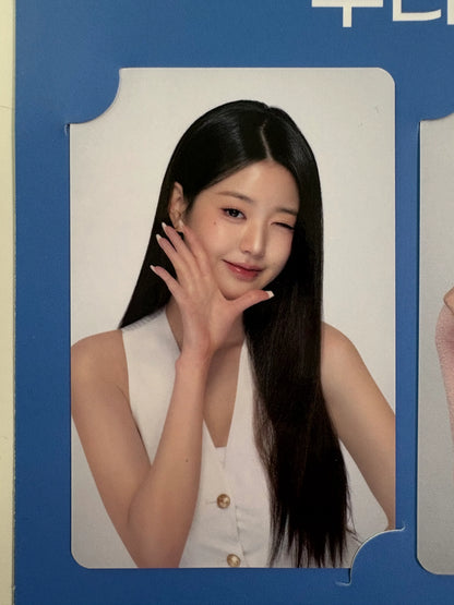 IVE Wonyoung X Woori Bank Official Photocards 4PCS