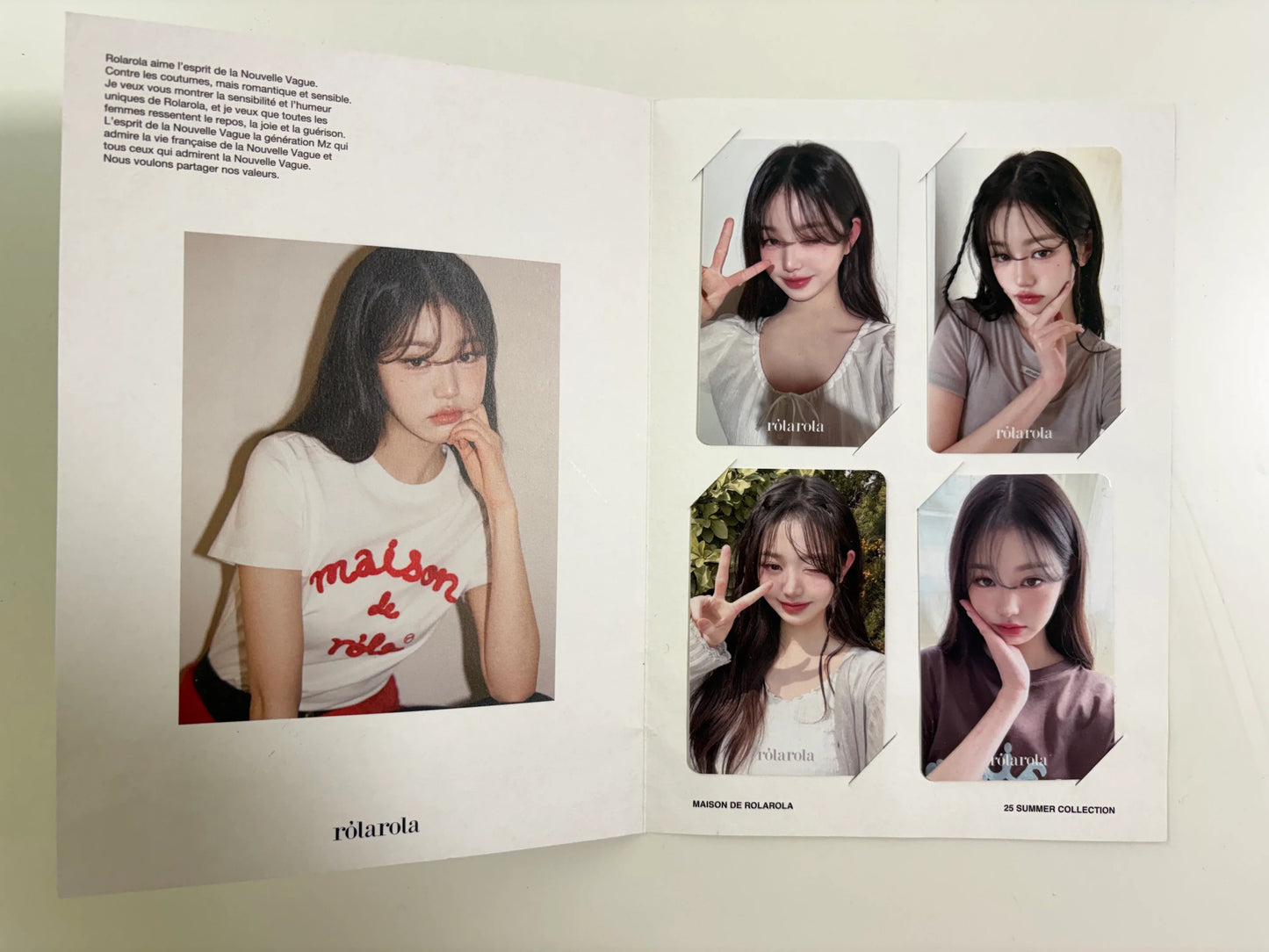 IVE Wonyoung X rola rola 2025 Summer Photocards 4PCS