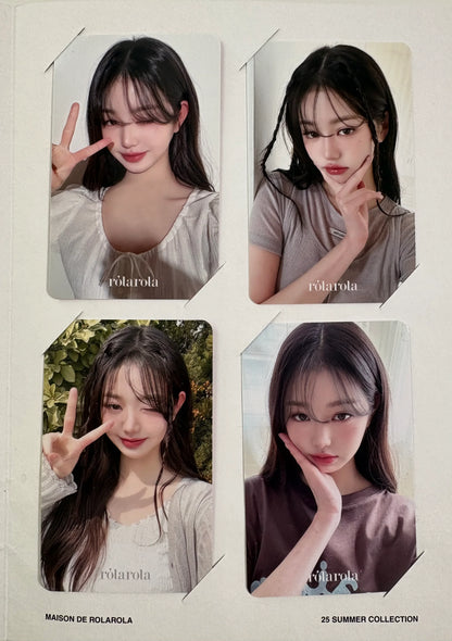 IVE Wonyoung X rola rola 2025 Summer Photocards 4PCS
